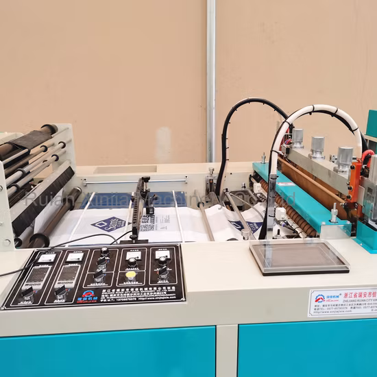Super High Speed Single Line Shopping Vest Recycle Bag Big T-Shirt Bag Plastic Bag Sealing and Cutting Machine