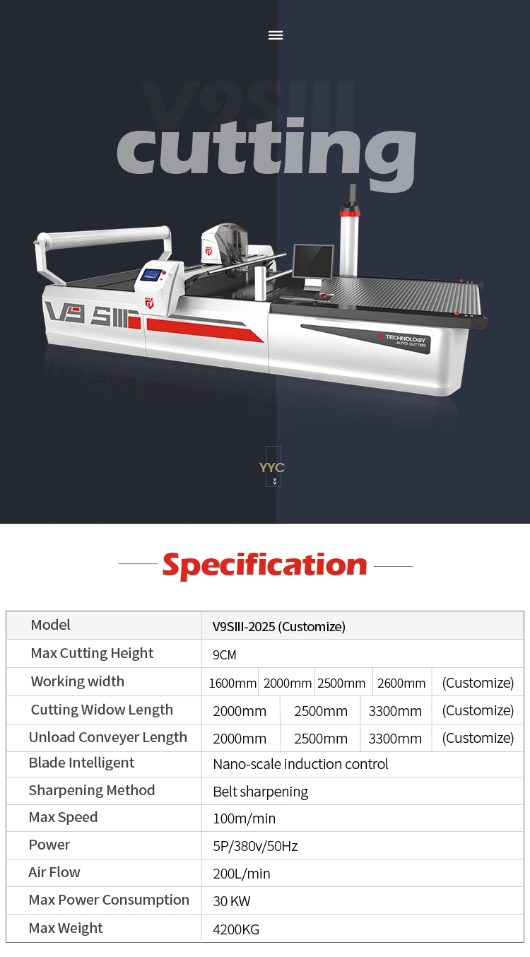 High-Efficiency Inner Wear Cotton Woven Fabric Cutting Auto Cutter Machine with Good Price
