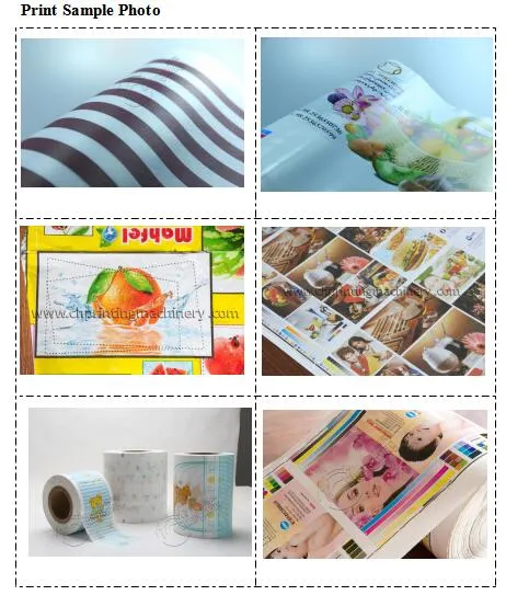High Speed Beverage/Pickles/Food Packaging Bag Stack Plastic Film Bag 6 Colour Flexographic/Flexo Printing Machine Price