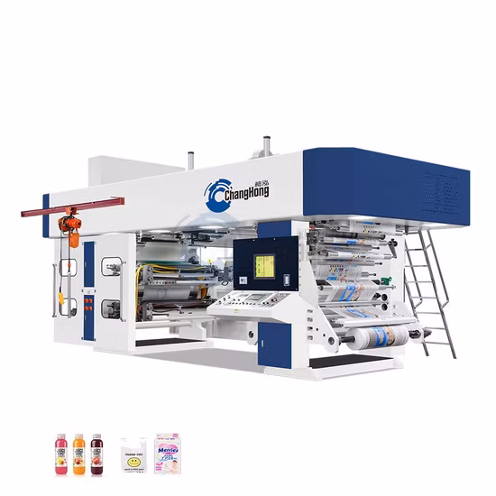 Changhong Model High-Speed Four Colors Environmental Non-Woven Bags Flexographic Printing Machine