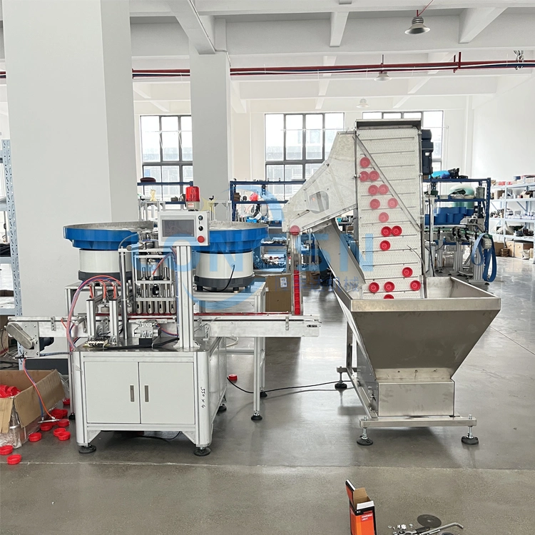 Fully Automatic Plastic Cap/Cover O Ring Seal Liner Inserting Machine