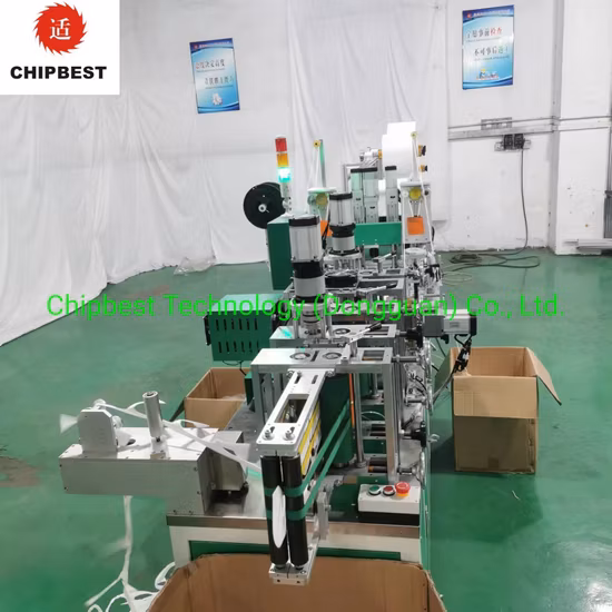 Servo New Mask Feeding Box Automatic Ultrosonic Face Mask Machine/Double Ear Band Spot Welding Machine