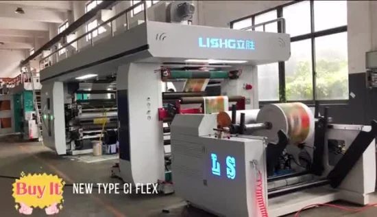 4 6 Color Coffee Paper Carrier Bag Ci Flexo Print Machine