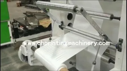 4 Color Meat Cooking Bag Plastic Film Flexo Printing Machine for Sale