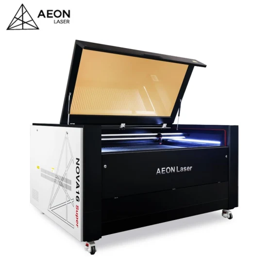 Newest 80W/100W CO2 Glass Tube +RF30W/60W Metal Tube Vector Engraving 1070 CO2 Laser Engraving Cutting Machine for Fabric/Textile/Woven Labels/Paper/Wood/Stone